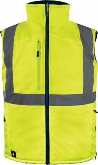 Picture of Delta Plus Kamizelka ocieplana, ostrzegawcza, dwustronna z poliestru Oxford, kl.2, kolor óty Fluo-Granatowy, rozmiar: XXL, FIDJ3HVJAXX