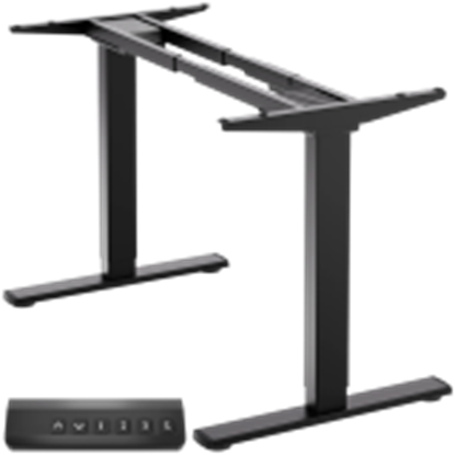 Attēls no DESK FRAME MOTORISED/BLACK CDF222E-B ONKRON