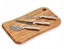 Picture of Deska do krojenia Alpina Deska do serwowania serów + 3 noe Acacia/Steel [kod produktu: 30664]