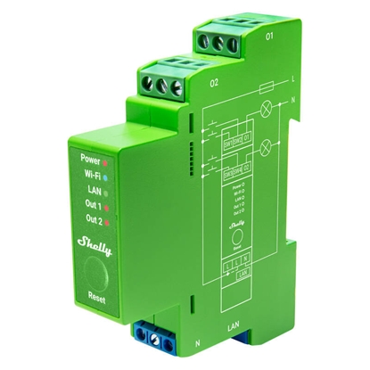Picture of DIN Rail Smart Switch Shelly Pro Dimmer , 2 channe