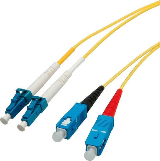 Picture of Divers Quality LWL-Kabel Single Mode E9/125µm OS2, LC/SC, gelb, 1 m