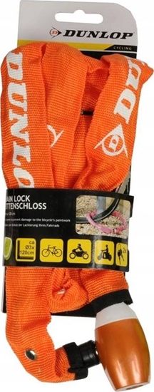 Picture of Dunlop Dunlop - Zapicie rowerowe na zamek acuch 120cm (Pomaraczowy)