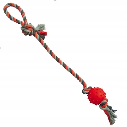 Attēls no Duvo+ DUVO+ Zabawka sznur z pik Ptla pomaraczowo-szary 60cm 4705065