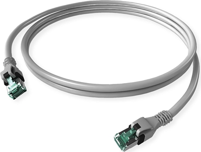 Attēls no Easylan DualBoot® PushPull Patch Cable Cat.6A (Class EA), S/FTP, RJ45 / RJ45, grey, 1.5 m