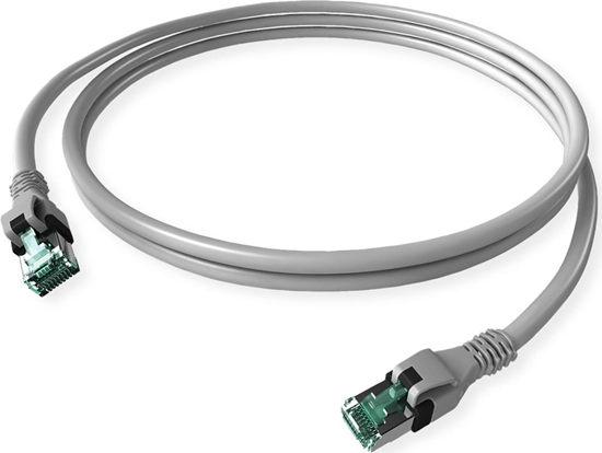 Picture of Easylan DualBoot® PushPull Patch Cable Cat.6A (Class EA), S/FTP, RJ45 / RJ45, grey, 7.5 m