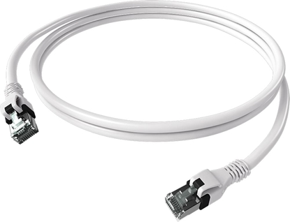 Attēls no Easylan DualBoot® PushPull Patch Cable Cat.6A (Class EA), S/FTP, RJ45 / RJ45, white, 1 m