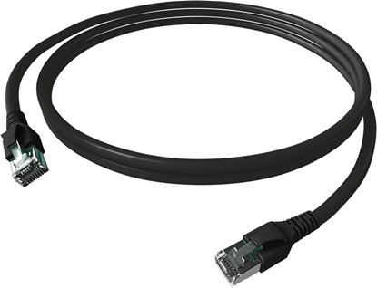 Attēls no Easylan FlexBoot Patch Cable Cat.6A, S/FTP, black, 1 m