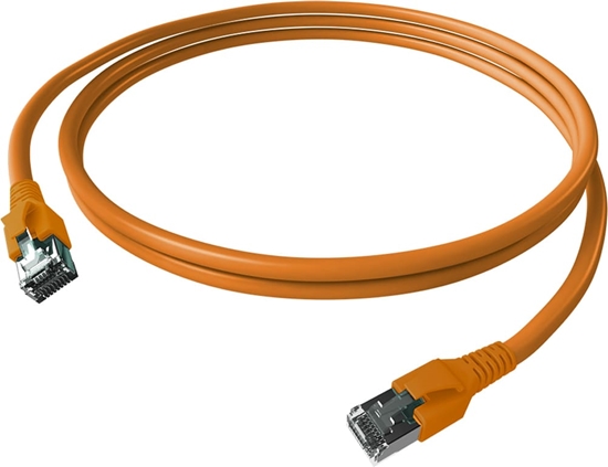 Picture of Easylan FlexBoot Patch Cable Cat.6A, S/FTP, orange, 7.5 m