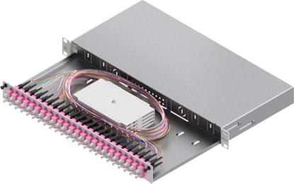 Attēls no Easylan FO Splice Housing, Grade C 19" 1U, 24 Ports, 24x SC-Duplex, OM4