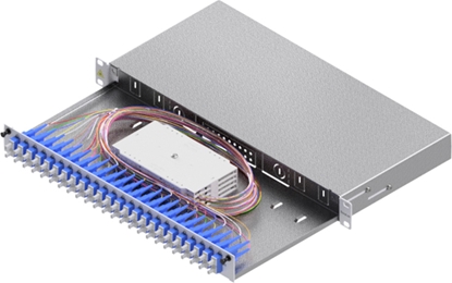 Attēls no Easylan FO Splice Housing, Grade C 19" 1U, 24 Ports, 24x SC-Duplex, OS2