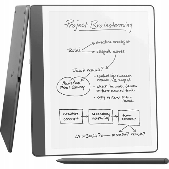 Picture of Ebook New Kindle Scribe - 2024 release 10.2" glare-free 32 GB Wi-Fi (Without Lockscreen Ads) with Premium Pen Tungsten (840414663596)