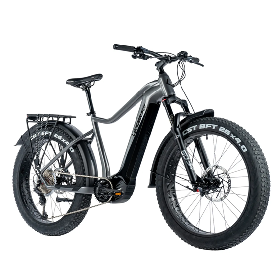Picture of Elektriskais fatbike LEADER FOX Brasa 26": pelēks (M)