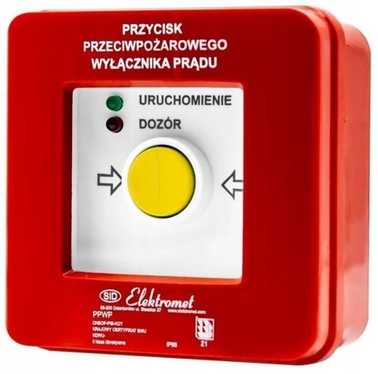 Picture of Elektromet Przycisk ppo wycznika prdu n/t 4 tory prdowe 12A, NC-NO NC-NO, diody czerwona/zielona PPWP-4s A