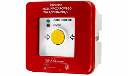 Picture of Elektromet Przycisk ppo wycznika prdu p/t 2 tory prdowe 12A, NC-NO, diody uniwersalne (230V AC lub 24V DC) czerwona/zielona PPWPp-1s A