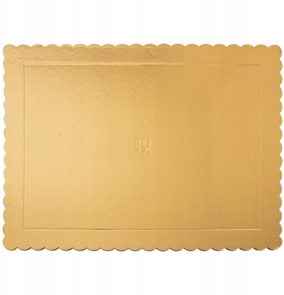 Изображение EMKL Podkad pod Tort Prostokt Zoty 40 x 30 cm ORION do Transportu