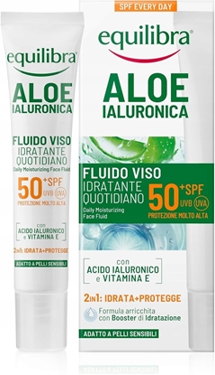 Attēls no Equilibra EQUILIBRA ALOE Fluid nawilajcy d/tw. SPF50 40ml
