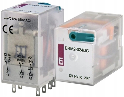 Picture of ETI Przekanik dwustykowy Polam 002473000 24V DC ERM2-024DC