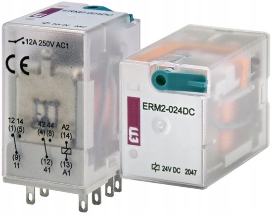 Picture of ETI Przekanik dwustykowy Polam 002473000 24V DC ERM2-024DC