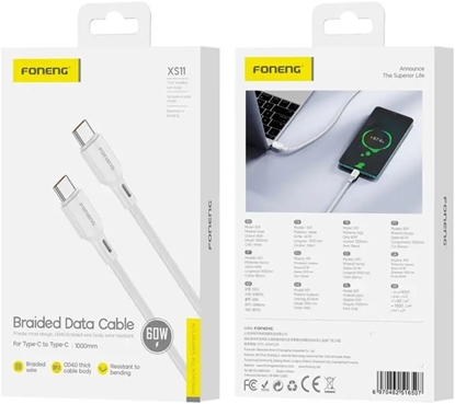 Picture of Foneng FONENG XS11 USB-C / USB-C PD 60W 1m biay