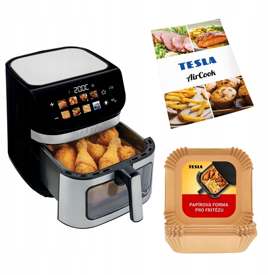 Picture of Frytkownica beztuszczowa Tesla Tesla AirCook DualHeat QD73 XXL 9 l srebrny