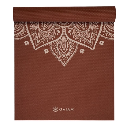 Picture of Gaiam Intense Rust Saules pulksteņa ziedu jogas paklājiņš 5mm 65733