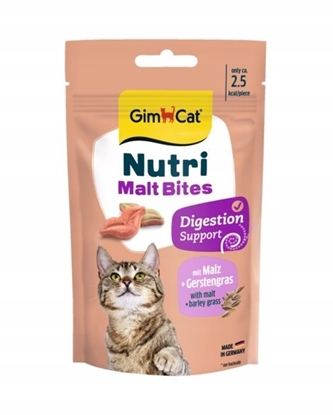 Attēls no Gimborn GIMCAT Nutri Bites Malt 40g /8