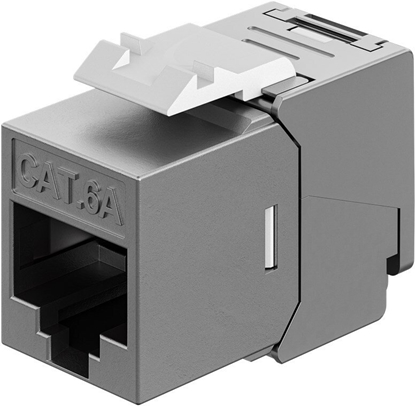 Picture of Goobay Modu Keystone RJ45 CAT 6A, STP, Slim & Short, zacisk uziemiajcy - Wersja kolorystyczna