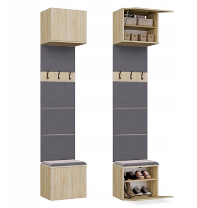 Attēls no Goodhome Garderoba Wieszak HAGA 1W DB SONOMA