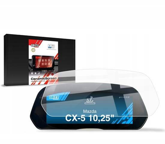 Изображение GrizzGlass Folia ceramiczna CarDisplay Protection do Mazda CX-5 Virtual Cockpit (2026)