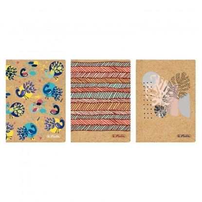 Attēls no Herlitz NB A6/80 w kratk papier kraft Cover M.s