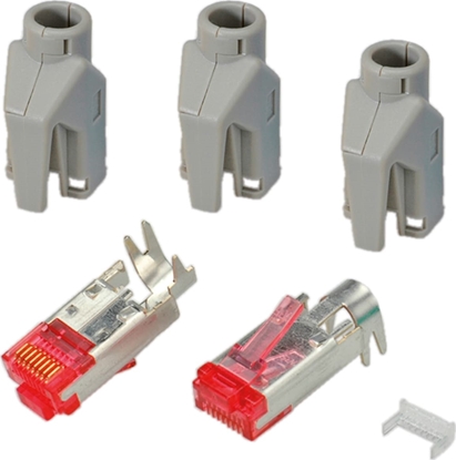 Picture of Hirose TM21 Stecker geschirmt, Tülle grau, 50 Stück
