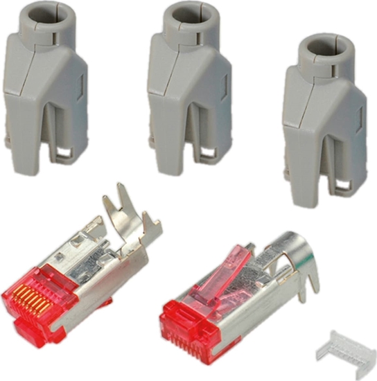 Изображение Hirose TM21 Stecker geschirmt, Tülle grau, 50 Stück