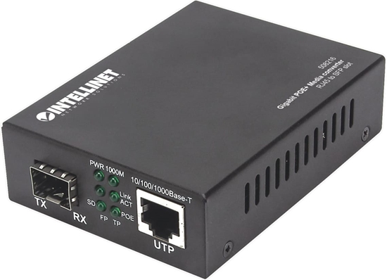 Picture of Intellinet 508216 tīlkla mediju pārveidotājs 1000 Mbit/s Melns