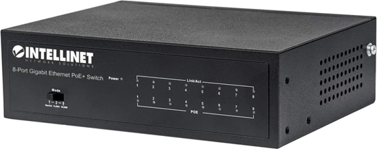 Picture of Intellinet 561204 tīkla pārslēgs Vadīts Gigabit Ethernet (10/100/1000) Power over Ethernet (PoE) Melns