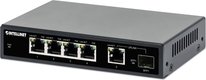 Picture of Intellinet 561822 tīkla pārslēgs Gigabit Ethernet (10/100/1000) Power over Ethernet (PoE) Melns