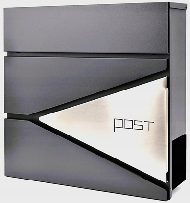 Изображение YokaHome M44C SKRZYNKA POCZTOWA NA LISTY GAZETY ANTRACYT- STEEL