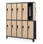 Attēls no Jan Nowak Szafa BHP ubraniowa 10-drzwiowa antracytowa / db sonoma Eco Design* BARTEK 1360 x 1720 x 450 mm