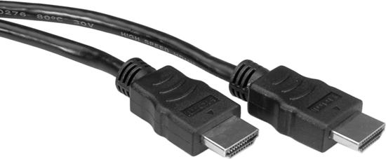 Изображение Kabelis HDMI HS ar tīklu., M/ M,  melns, 1m STANDARD