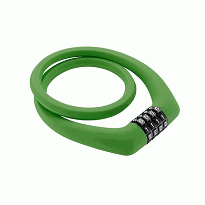 Picture of Kabeļu slēdzene GIANT SURELOCK GUMIJAS ZAĻA