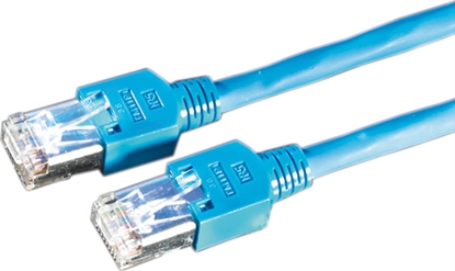 Picture of Kerpen Datacom KERPEN Patchkabel Kat.5e (Class D) SF/U, MegaLine D1-20, gekreuzt, blau, 1 m