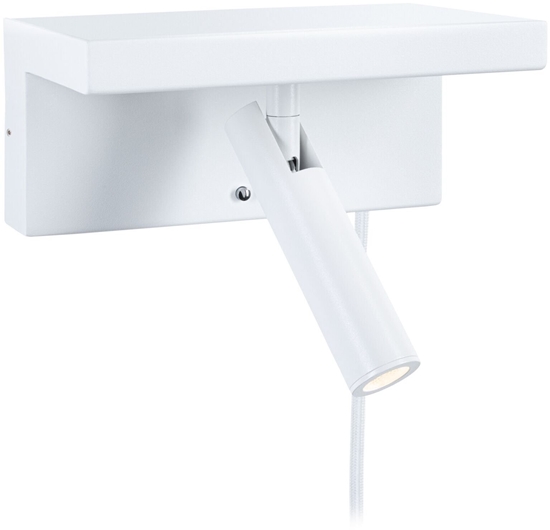 Picture of Kinkiet Paulmann Oprawa cienna JERIK LED 2,4W 3-STEP DIM 160lm 3000K USB-C 230V Z przecznikiem Biay mat /metal