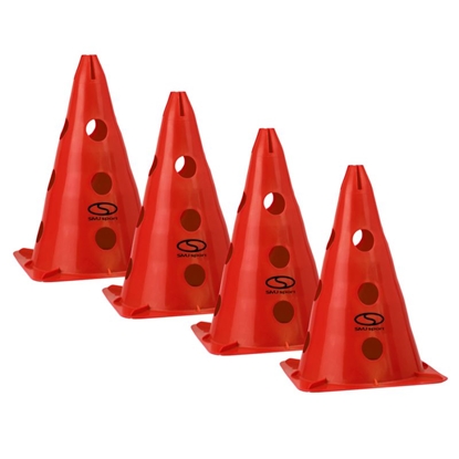Изображение Komplektā 4 mācību konusi - 30 cm sarkans / PT4-13H-R