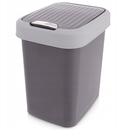 Изображение Kosz na mieci Amer Box Uchylny ORION 12 L Pojemnik na Odpady Tworzywo Szary