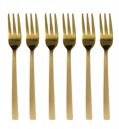 Picture of Kulig 6 widelczyków do ciasta Piano gold w pudeku 29514