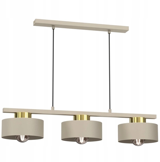 Picture of Lampa sufitowa Luminex Marti 9931 listwa plafon lampa sufitowa 2x15W E27 be/zoty