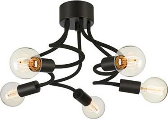 Picture of Lampa sufitowa Markslojd Czarna lampa podsufitowa do sypialni Markslojd MEDUSA 107931