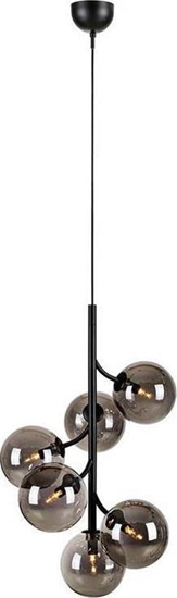 Picture of Lampa wiszca Markslojd Modernistyczna LAMPA wiszca CALLISTO 108108 Markslojd metalowa OPRAWA loftowy ZWIS szklane kule czarne przydymione