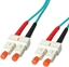 Изображение Leoni LWL-Kabel duplex 50/125µm OM3, Suhner SC/SC, 3 m