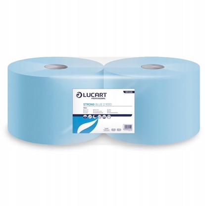 Изображение Lucart Lucart Strong Blue 2.1000 - Czyciwo w roli, 2 warstwy, 300 m, celuloza - 2 rolki