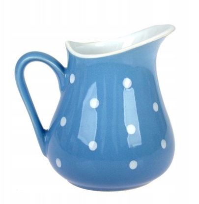 Picture of Lumarko Ceramiczny 480 ml Niebieski w Groszki Dots Mlecznik Sosjerka